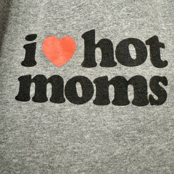 Danny Duncan I Love Hot Moms Sweatpants Joggers Sz L Gray Funny Lounge Pants - Picture 5 of 10